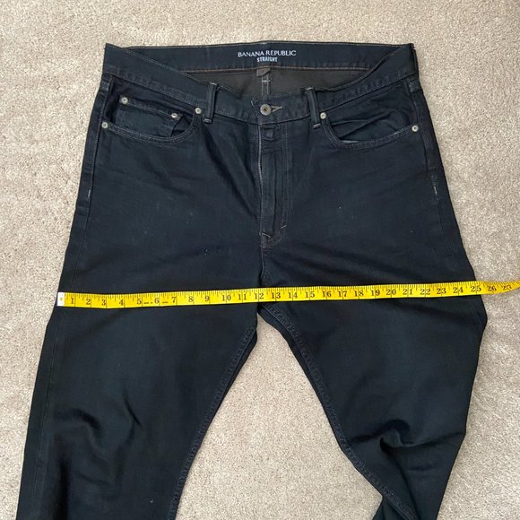 Mens Banana Republic 100% cotton straight leg jeans 35x32 - Picture 6 of 7